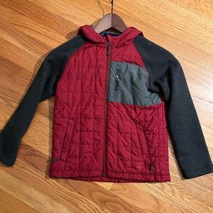 REI light jackets, boys size Small 8 red and grey